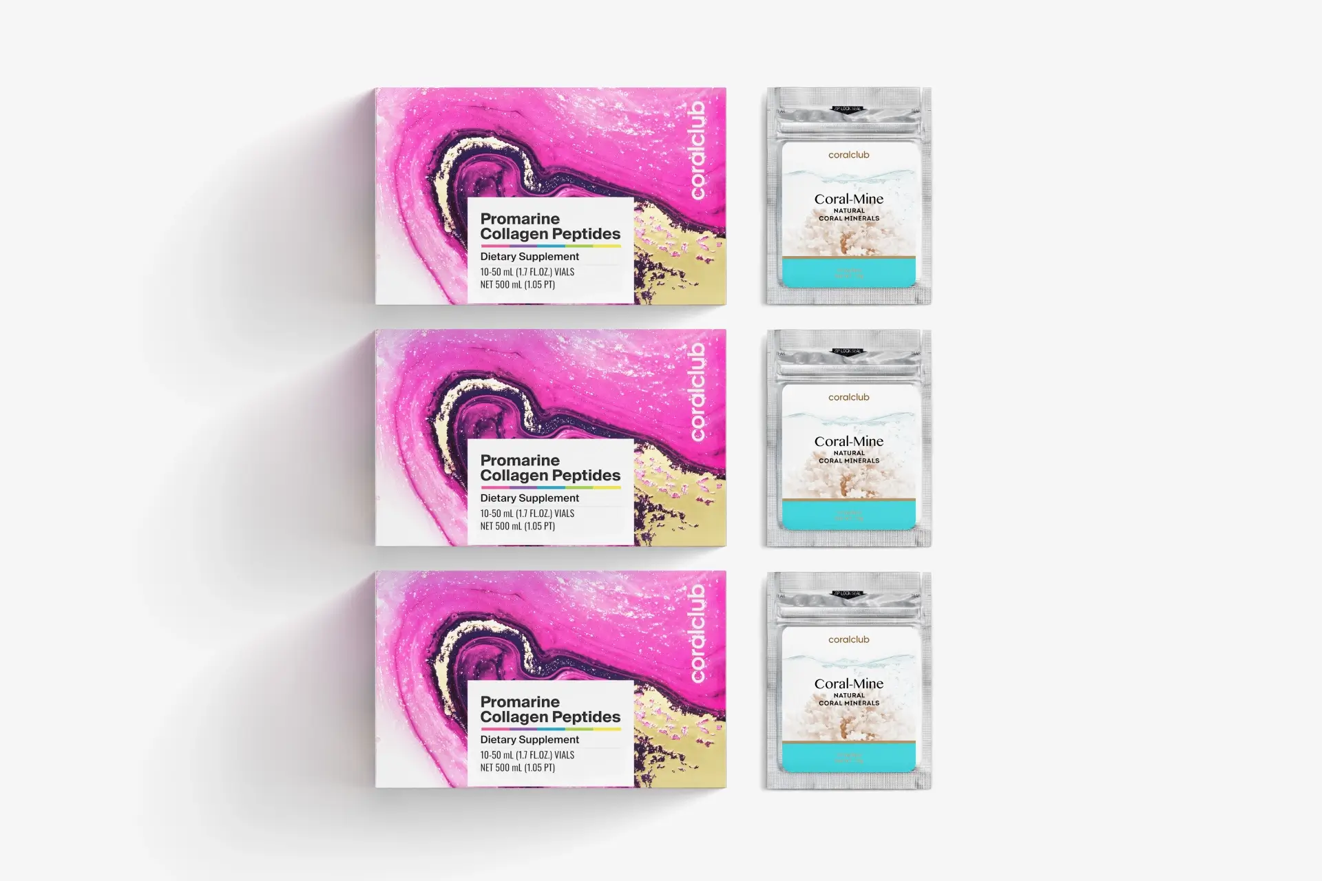 פרומרין פפטידים של קולגן + קורל-מיין