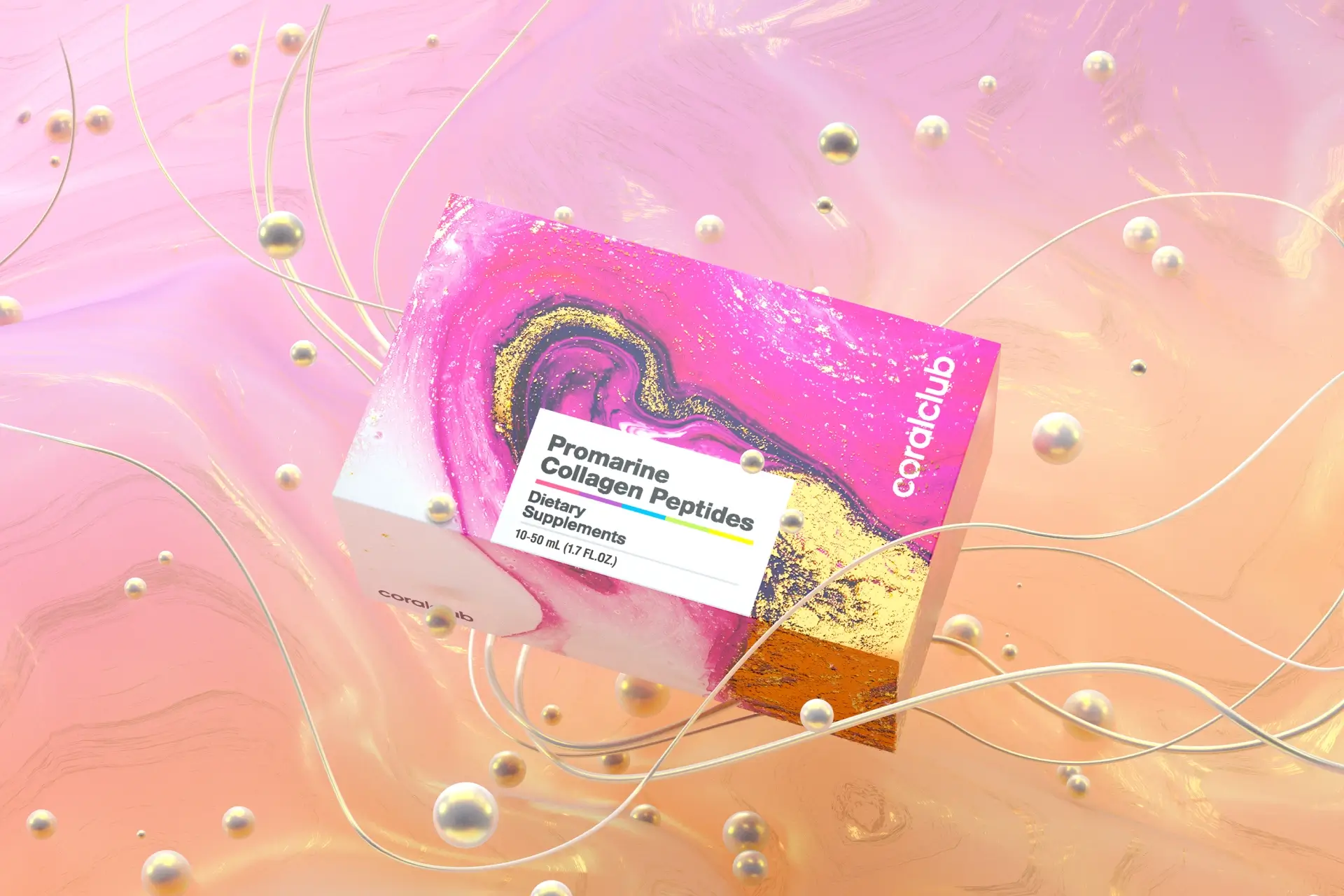 פרומרין פפטידים של קולגן + קורל-מיין